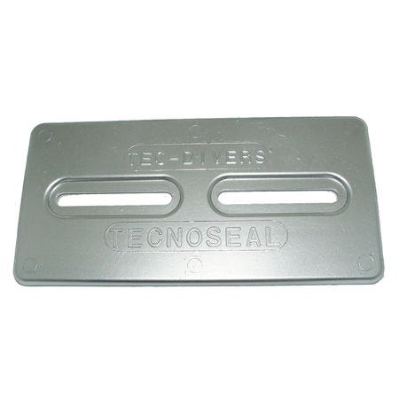 TECNOSEAL Aluminum Plate Anode - 12" x 6" x 1/2" TEC-DIVERS-AL